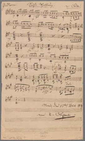 Soave speme del caro bene, arrangiert, Gitarre. - BSB Mus.Schott.Ha 5586-3