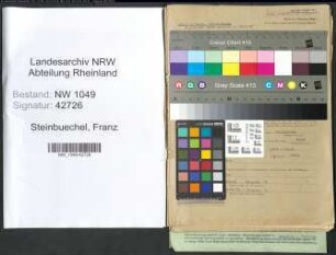Entnazifizierung Franz Steinbuechel , geb. 06.11.1893 (Kaufmann)