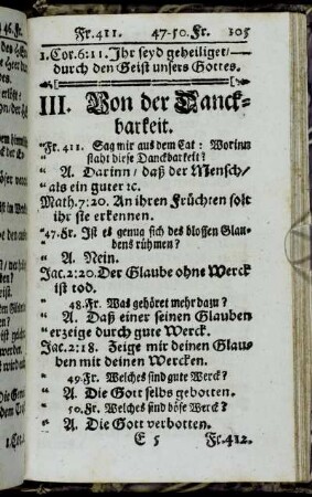 III. Von der Danckbarkeit.