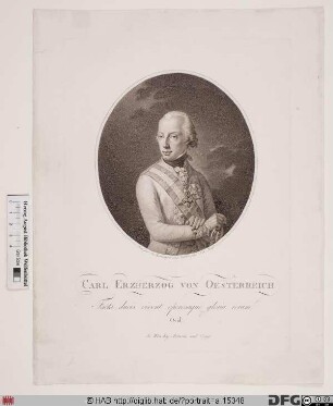 Bildnis Karl (Ludwig), Erzherzog von Österreich, 1822 Herzog von Teschen