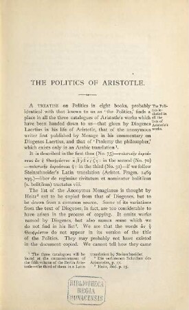 The politics of Aristotle, II
