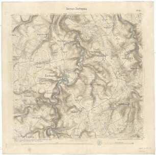 Section Zschopau aus: Topographische Karte (Äquidistantenkarte) Sachsen