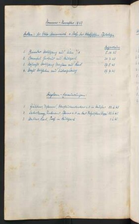 Sommersemester 1943