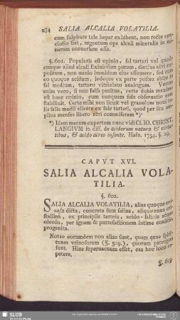Caput XVI. Salia Alcalia Volatilia