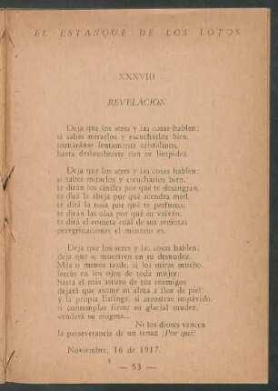 XXXVIII - Revelación