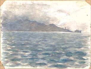 Wach, Hugo; New York (USA); Azoren; Gaeta (Italien); Portugal; Sardinien; Queenstown; Reisezeichnungen - Azoren (Ansicht)