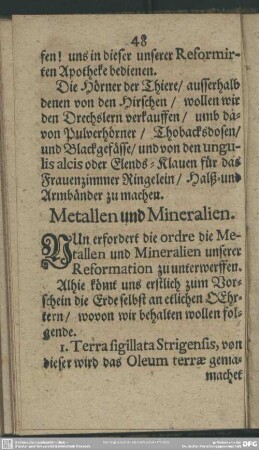 Metallen und Mineralien