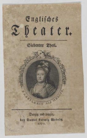Bildnis der Friederike Sophie Seyler
