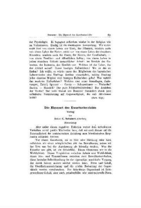 Die Eigenart des Kunstunterrichts : Vortrag ; (Fortsetzung)