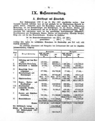 IX. Kassenverwaltung