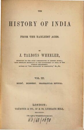 The history of India from the earliest ages, 3