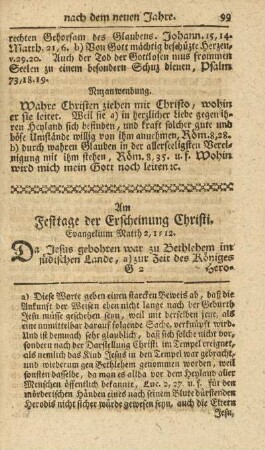 Am Festtage der Erscheinung Christi