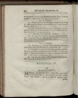 Membrum IV. De Mensibus