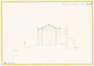 Gewächshaus Homburg Projekt A (klassisch): Schnitt