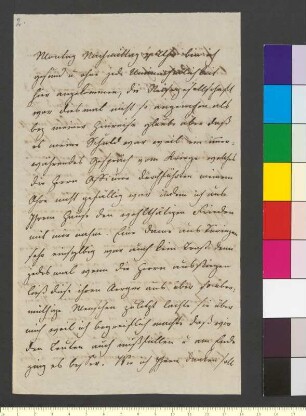 Brief von Zelter, Dorothea Augusta Cäcilia an Goethe, Johann Wolfgang von