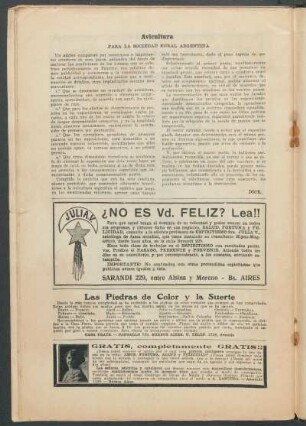 Avicultura : Para la sociedad rural argentina