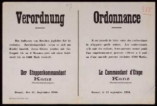 "Verordnung" über das Verbot, Drachen steigen zu lassen