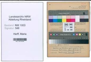 Entnazifizierung Maria Herff , geb. 23.09.1908 (Zimmermaedchen)