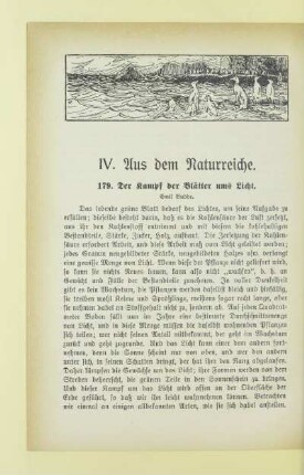 IV. Aus dem Naturreiche