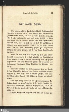 Ueber feuerfeste Anstriche