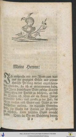 Meine Herren!