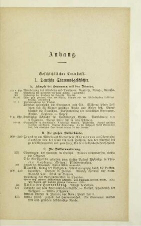 I. Deutsche Stammesgeschichte