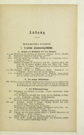 I. Deutsche Stammesgeschichte