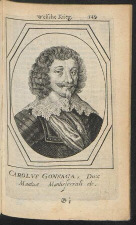 Carolus Gonsaga, Dux Mantuae Mantisferrati etc.