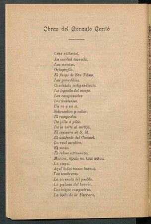 Obras del Gonzalo Cantó