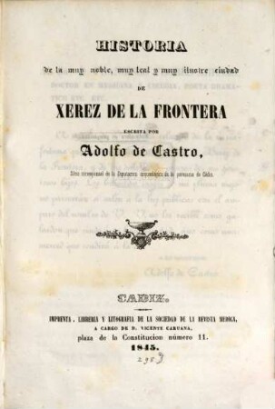 Historia de la ciudad de Herez de la Frontera