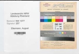 Entnazifizierung August Ellermann , geb. 20.09.1888 (Polizist)