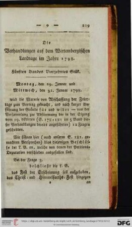 Fuenften Bandes Vierzehntes Stuek.