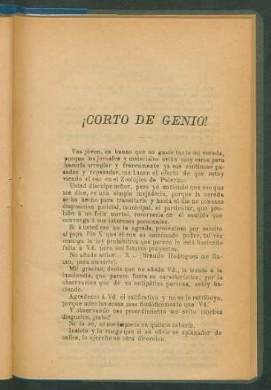 ¡Corto de genio!