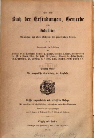 Die mechanische Bearbeitung der Rohstoffe