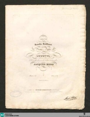 Grand rondo brillant pour le piano-forte sur deux thèmes favoris de Ludovic d'Herold et d'Halevy : Oeuvre 25