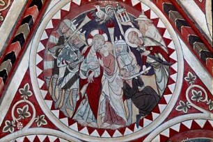 nördliche Gewölbekappe — Bildfeld: Gefangennahme Christi