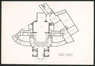 Stadttheater (auch: Opernhaus), Wuppertal Umbau: Grundriss Hochparkett 1.OG