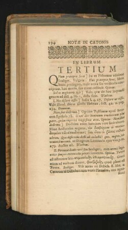 In Librum Tertium.