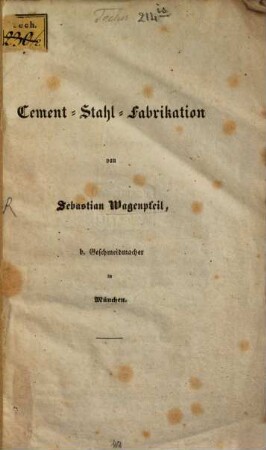 Cement-Stahl-Fabrikation