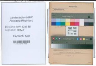 Entnazifizierung Karl Herbarth , geb. 11.10.1899 (Bahninspektor)