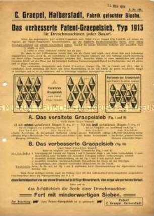 Siebe für Dreschmaschinen jeder Bauart