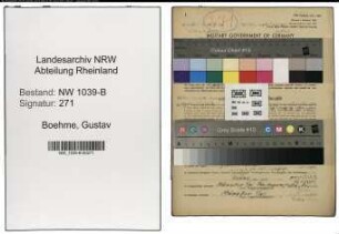 Entnazifizierung Gustav Boehme , geb. 18.12.1891 (Polier)