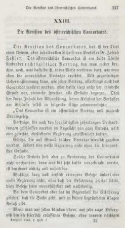 337-346 Die Revision des österreichischen Concordates