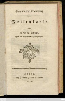 Elementarische Erläuterung der Meilenkarte