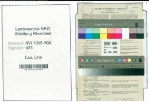 Entnazifizierung Lina Lau , geb. 28.07.1910 (Postfacharbeiterin)