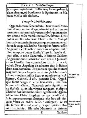 Conceptio Christi in utero.
