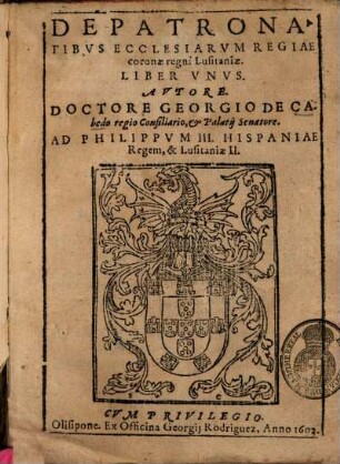 De Patronatibus Ecclesiarum Regiae Coronae Regni Lusitaniae