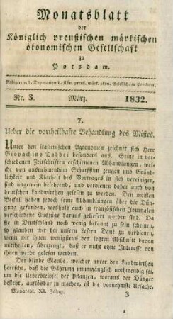 Nr. 3. März. 1832.