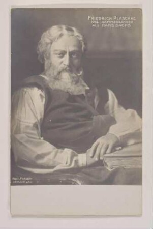 Rollenbildnis Friedrich Plaschke als Hans Sachs