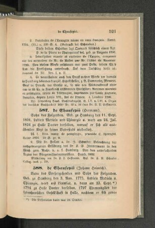 588. de Chaufepic (Johann Heinrich).